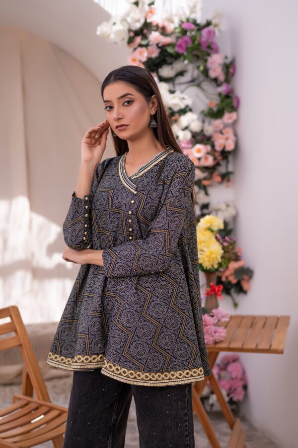 Elegant Angarkha Style Frock kurti